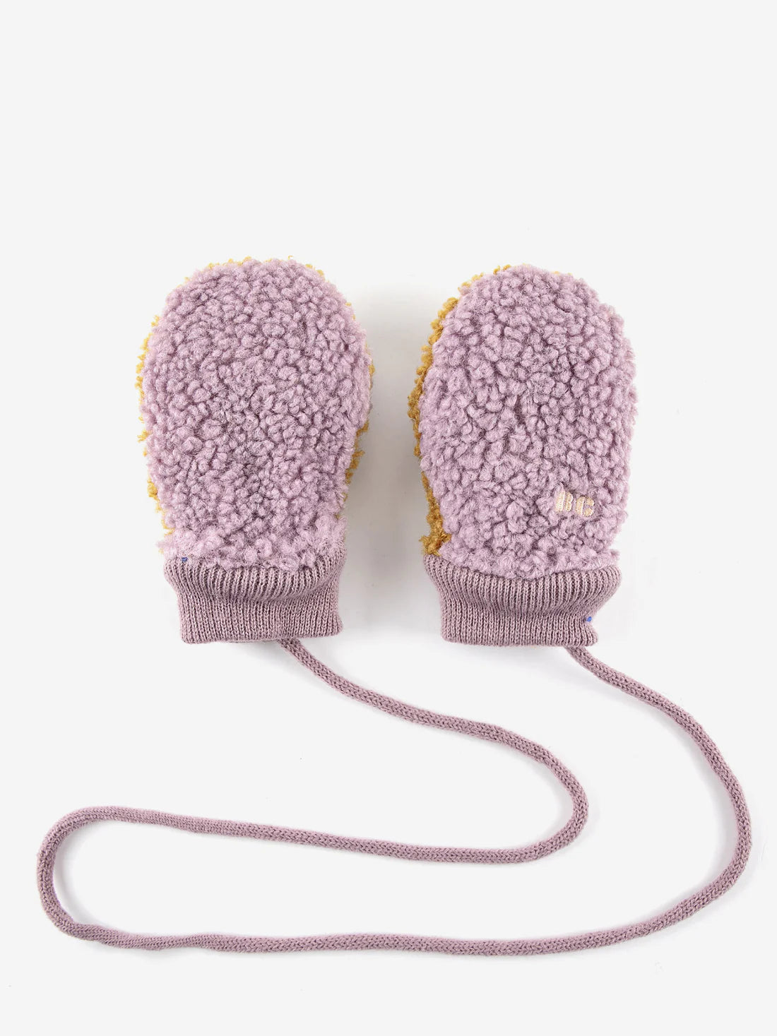 Bobo Choses - rękawiczki dla najmłodszych Sheepskin Color Block Lavander
