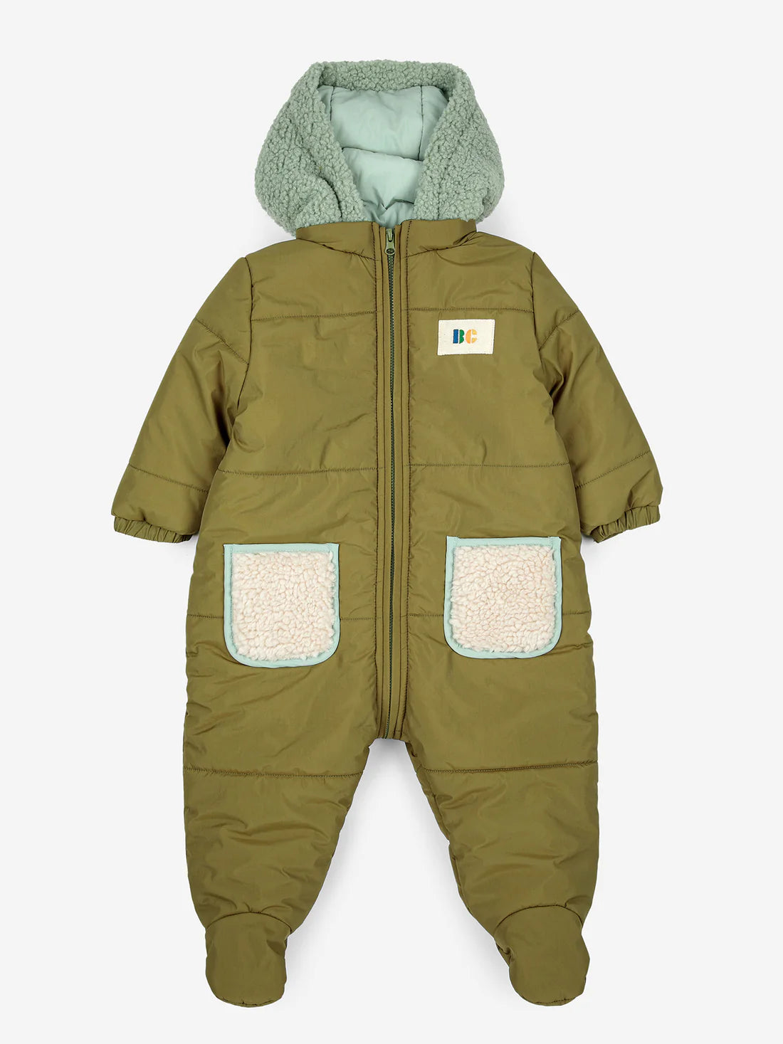 Bobo Choses - kombinezon Baby Color Block hooded overall