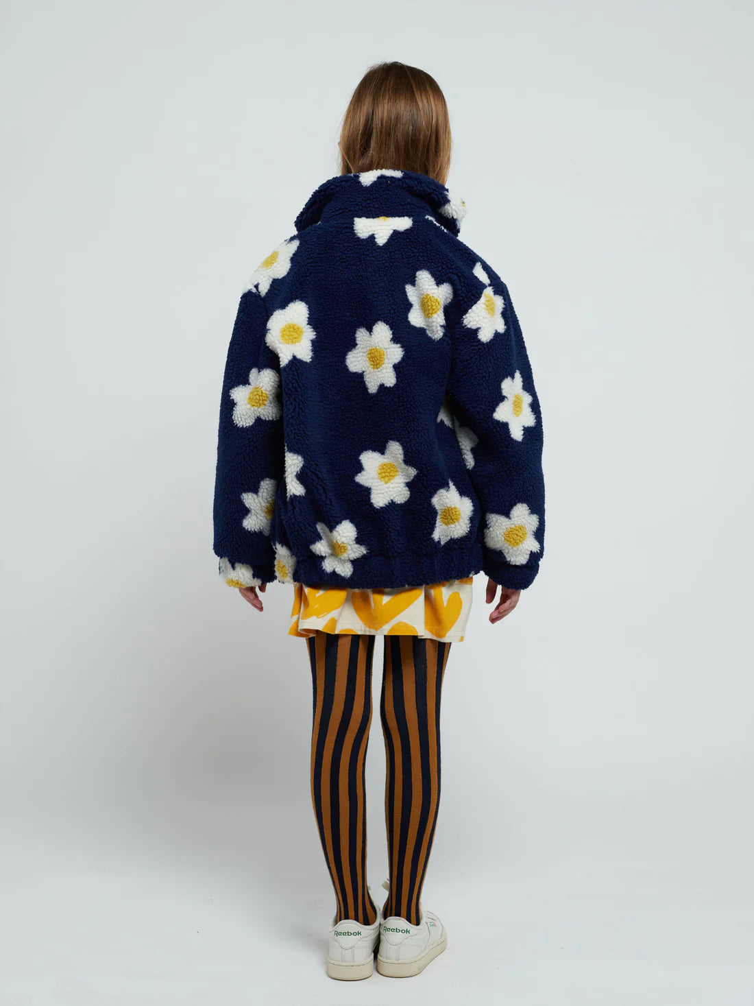 Bobo Choses - pluszowa kurtka polarowa Big Flower Jacquard Bomber