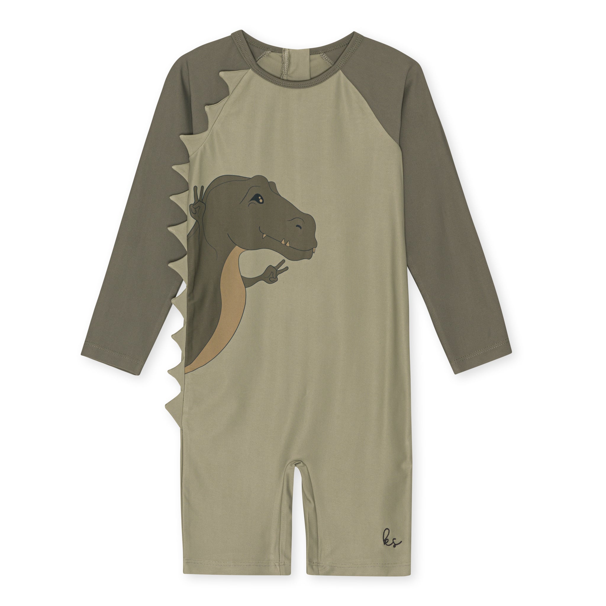 Jednoczęściowy strój plażowy UV Konges Slojd Aster Dino