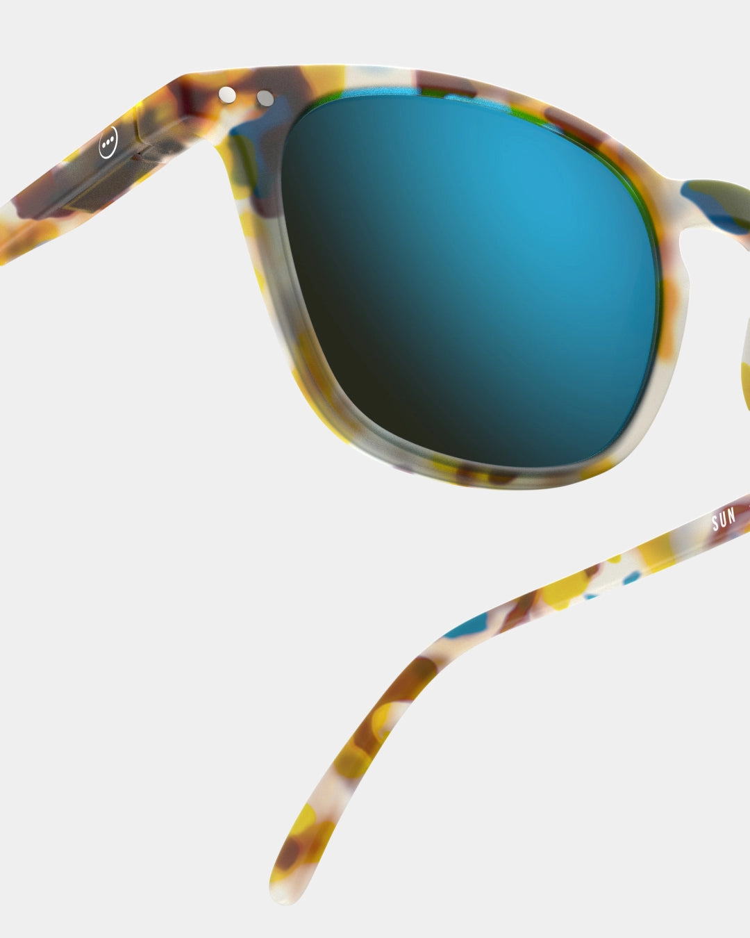 Okulary Izipizi Sun #E Blue Tortoise, Blue Mirror Lenses, 12lat+ i dorośli