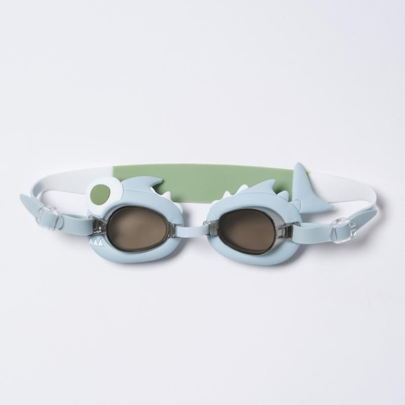 Sunnylife – Okulary pływackie dla dzieci - Shark Tribe, Khaki