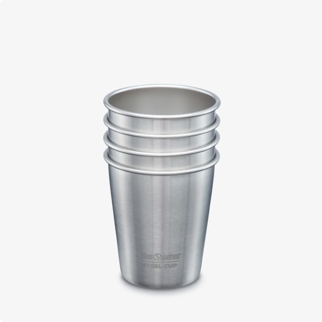 Klean Kanteen set of 4 steel cups 296ml