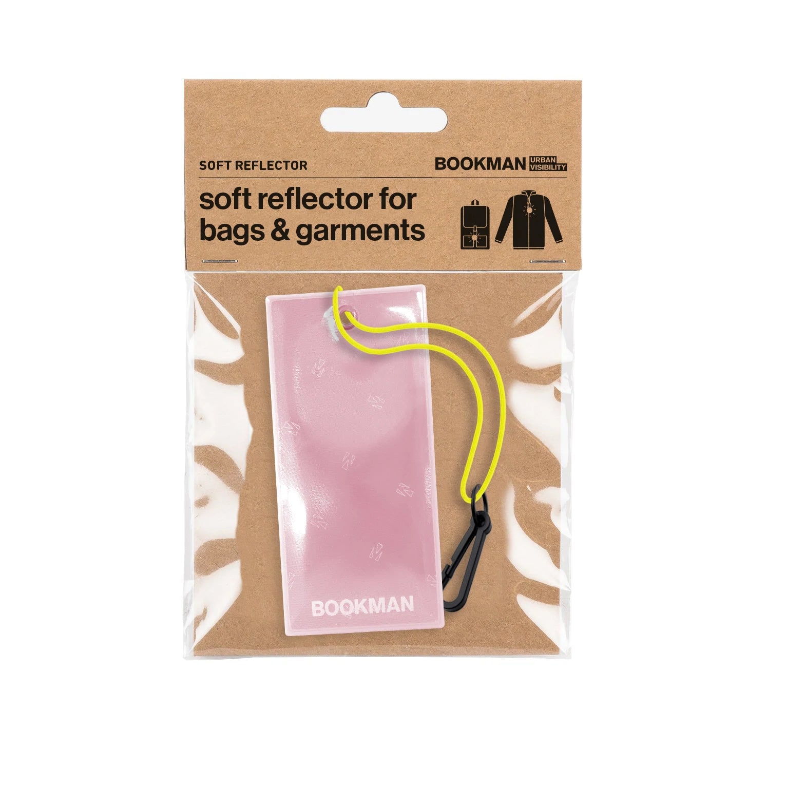 Bookman reflector for kids - Hanging Reflector Rectangle Pink
