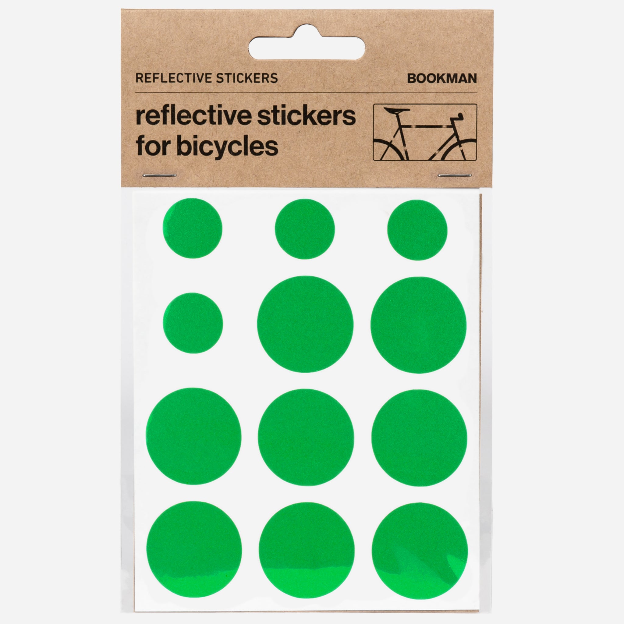 Світловідбиваючі наклейки Bookman - Reflective Stickers Green