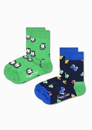 Socks <tc>Happy Socks</tc>  2-pack Dog & Dog Bone
