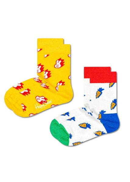 Socks <tc>Happy Socks</tc>  2-pack Bunny&Carrot KBNC02